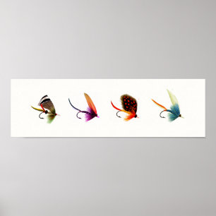 Fly Fishing Flies Poster