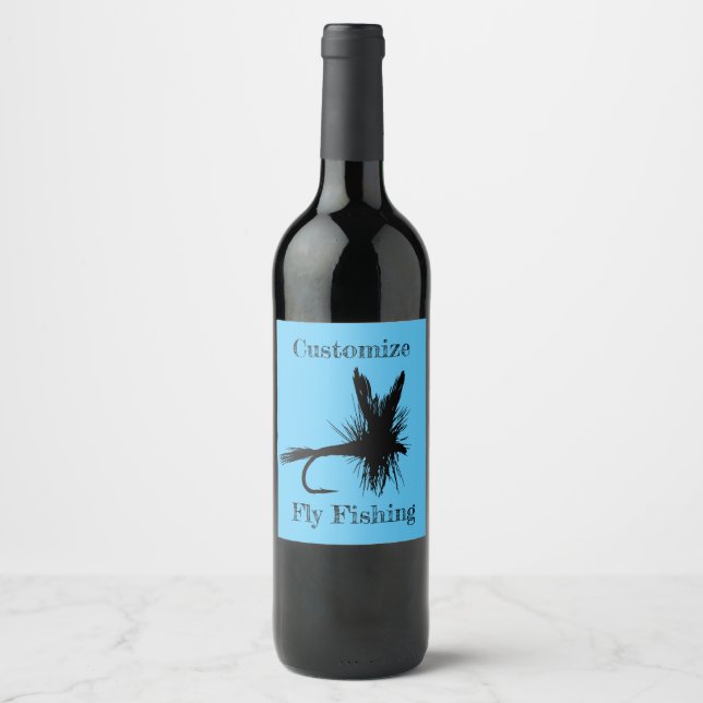 Fly Fishing Fly Thunder_Cove Wine Label (Front)