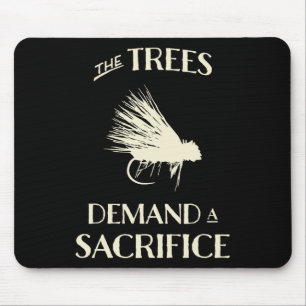 Fly Fishing For Trout Funny Fly Casting Mouse Mat