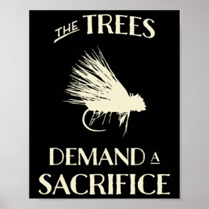 Fly Fishing For Trout Funny Fly Casting  Poster