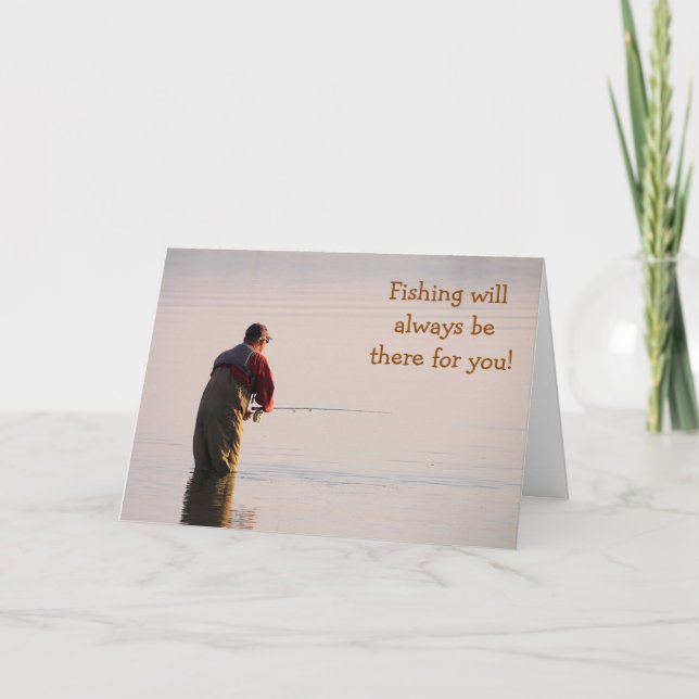 Fly Fishing Get Well Soon Card (Front)