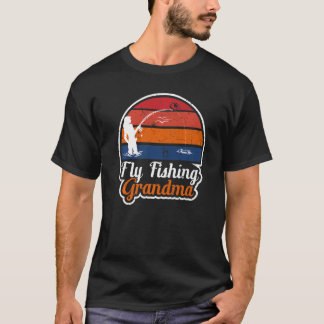 Fly Fishing Grandma Fisher Mum 2 T-Shirt