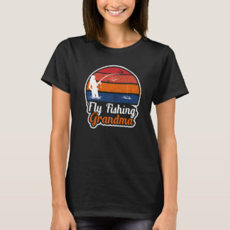 Fly Fishing Grandma Fisher Mum 2 T-Shirt