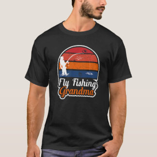 Fly Fishing Grandma Fisher Mum 2 T-Shirt