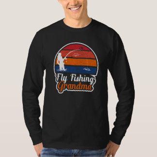 Fly Fishing Grandma Fisher Mum 2 T-Shirt