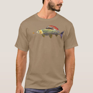 Fly Fishing Grayling Fish Nymphing Dry Fly Tying F T-Shirt