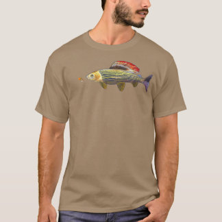 Fly Fishing Grayling Fish Nymphing Dry Fly Tying F T-Shirt