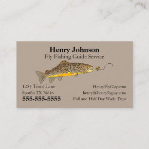 Fly Fishing Guide Service Business Card