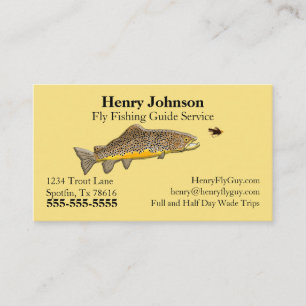 Fly Fishing Guide Service Business Card