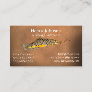 Fly Fishing Guide Service Business Card