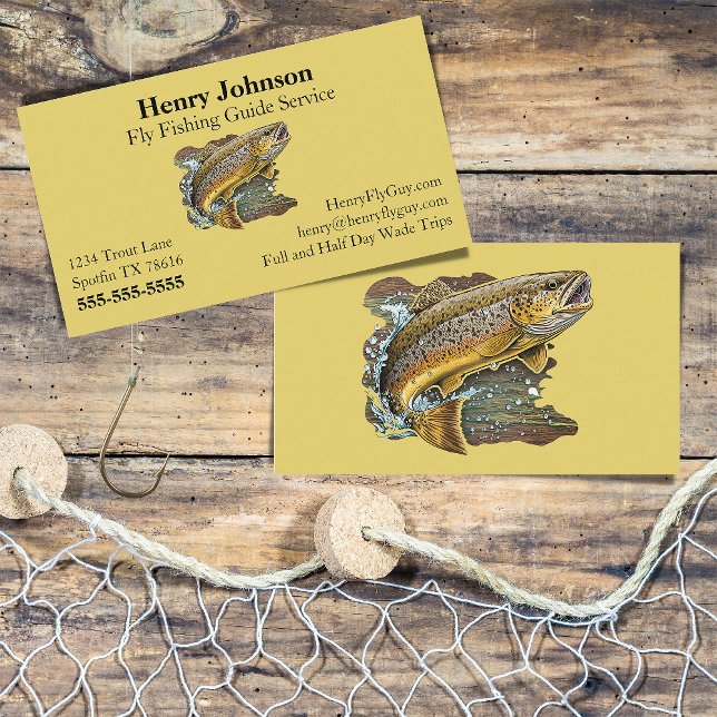 Fly Fishing Guide Service Business Card (Creator Uploaded)