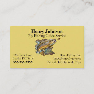 Fly Fishing Guide Service Business Card