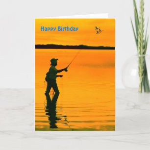 Fly Fishing image for Birthday-Greeting-Card Card