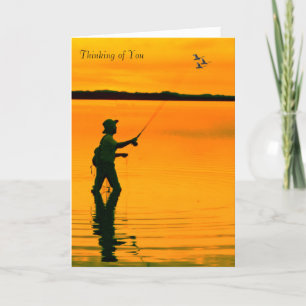 Fly Fishing image for Greeting-card Card