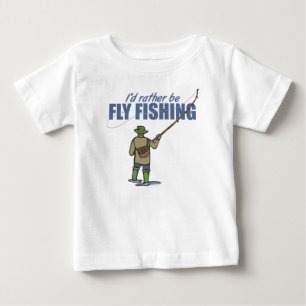 Fly Fishing in Waders Baby T-Shirt