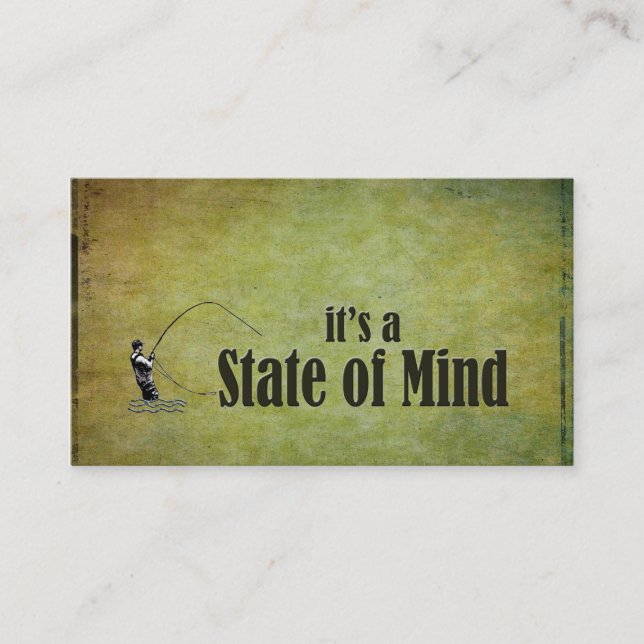Fly Fishing | It's a State of Mind Business Card (Front)