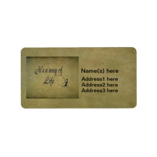 Fly-fishing - It's a Way of Life Label