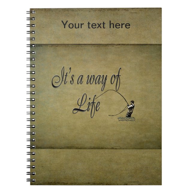Fly-fishing - It's a Way of Life Notebook (Front)