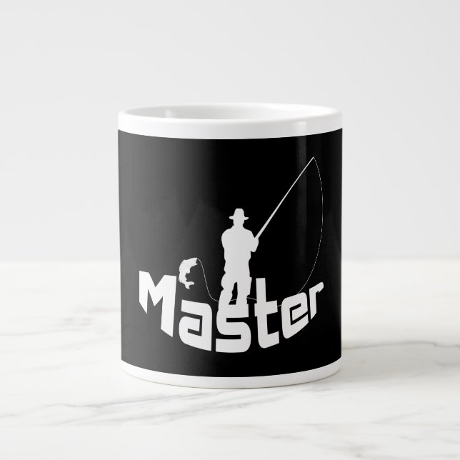 Fly fishing large coffee mug (Front)
