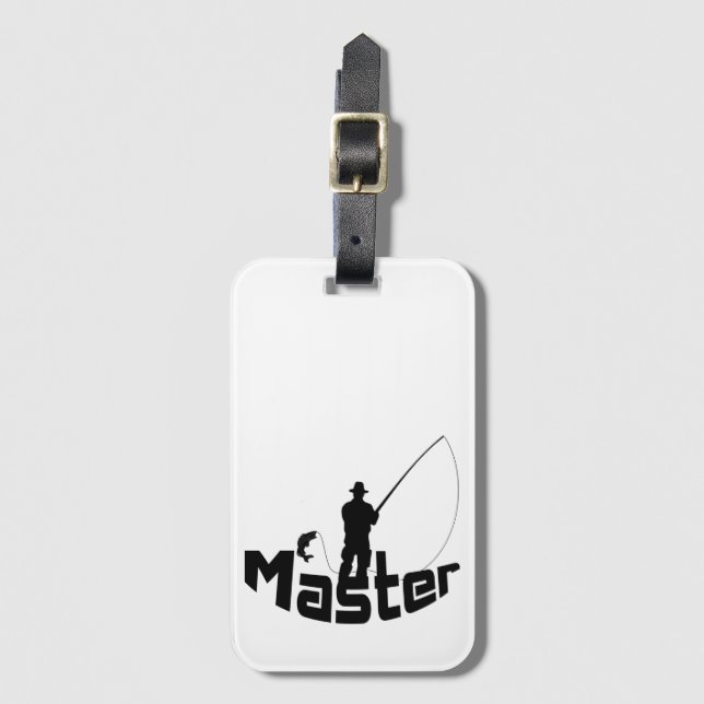 Fly fishing luggage tag (Front Vertical)