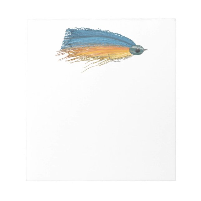 Fly Fishing Lure Art Notepad (Front)