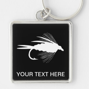 Fly Fishing lure to Personalise Key Ring