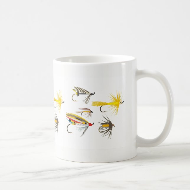 Fly Fishing Lures Coffee Mug (Right)