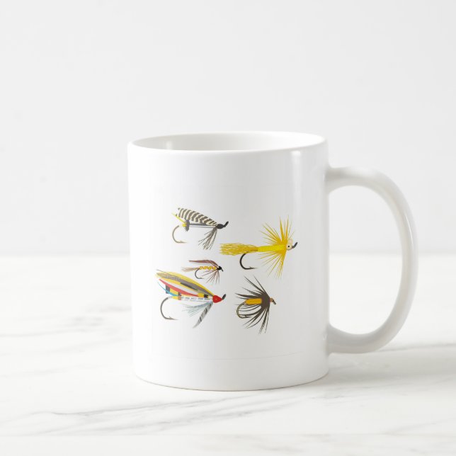 Fly Fishing Lures Coffee Mug (Right)