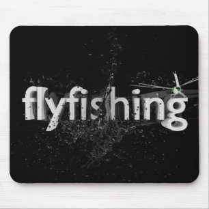 Fly fishing mouse mat