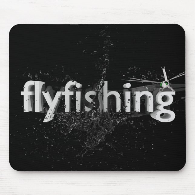 Fly fishing mouse mat (Front)