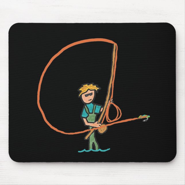 Fly Fishing Mouse Mat (Front)