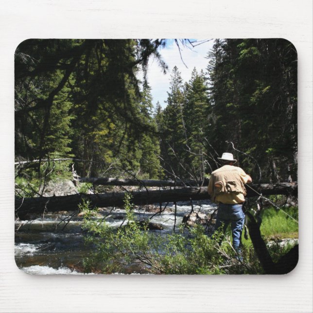 Fly fishing mouse mat (Front)