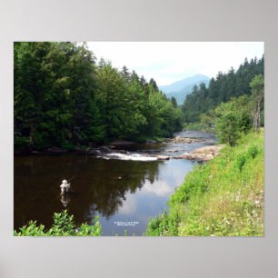 Fly Fishing on the Au Sable Poster