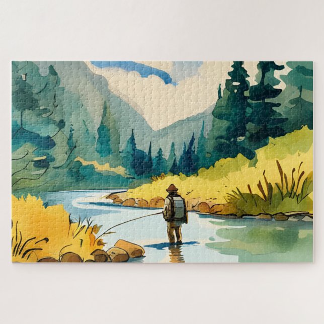 Fly Fishing Puzzle (Horizontal)