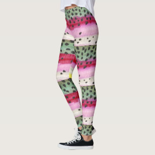 Fly Fishing Rainbow Trout Ichthyology Awesome Leggings