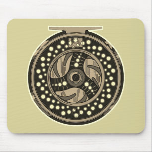 Fly Fishing Reel Mouse Mat