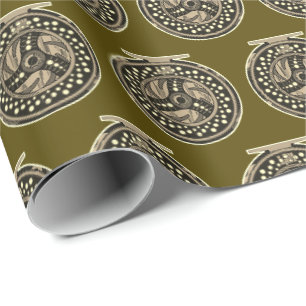 Fly Fishing Reel Unique Fisherman Fisherwoman Wrapping Paper