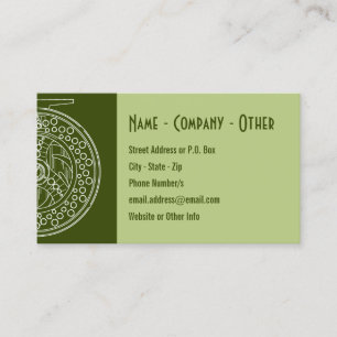 Fly Fishing Reel White Silhouette Art Shop Guide Business Card