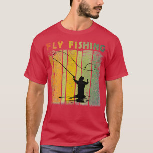 fly fishing retro vintage style T-Shirt