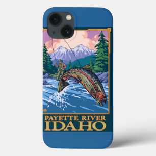 Fly Fishing Scene - Payette River, Idaho iPhone 13 Case