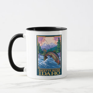 Fly Fishing Scene - Payette River, Idaho Mug