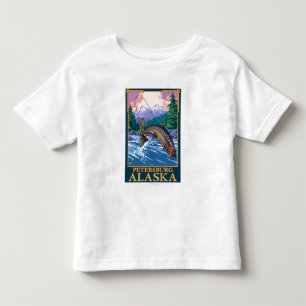 Fly Fishing Scene - Petersburg, Alaska Toddler T-Shirt
