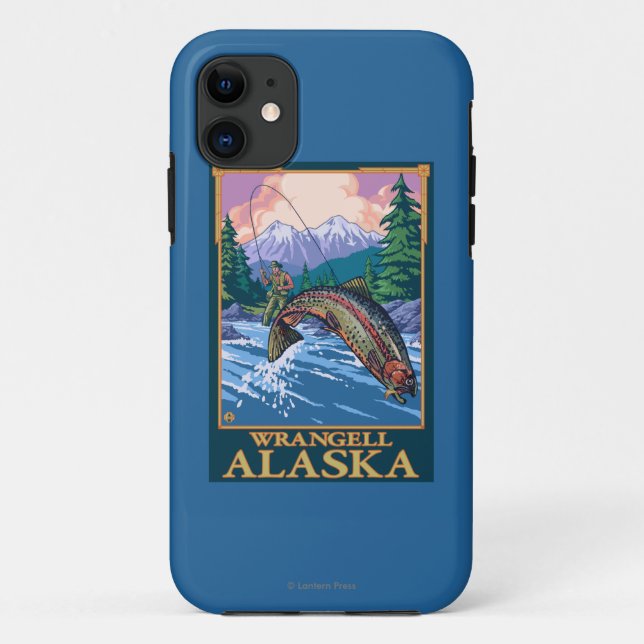 Fly Fishing Scene - Wrangell, Alaska Case-Mate iPhone Case (Back)