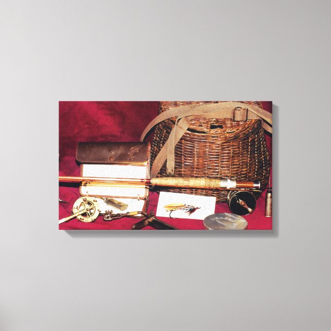 Fly Fishing Still Life Canvas Print (Front)