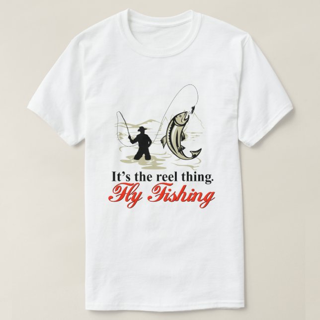 Fly Fishing T-Shirt (Design Front)