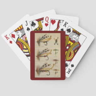 Fly Fishing Tackle Flies Playing Cards