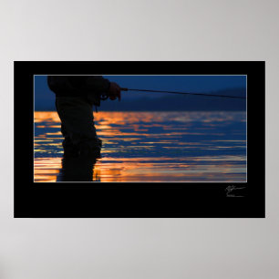 Fly-fishing the Danish coast Poster