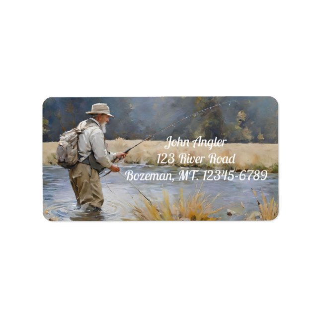 Fly Fishing the River Address Label (Front)