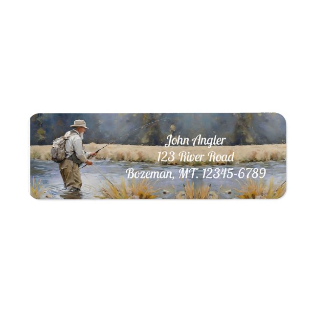 Fly Fishing the River Return Address Label (Front)