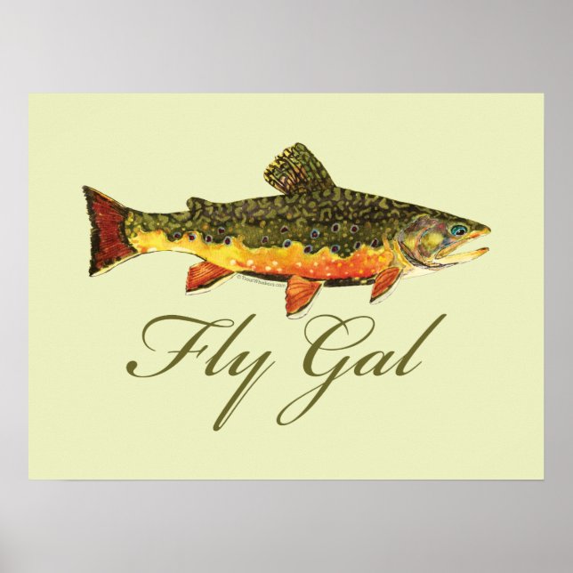 Fly Fishing Women Poster (Front)